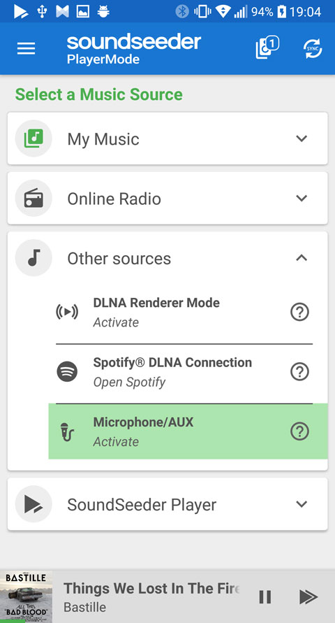 Stream microphone input